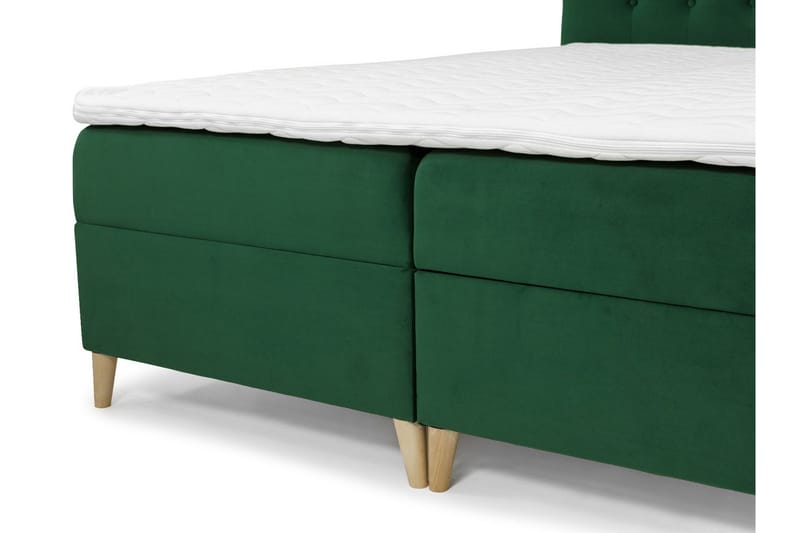 Sandham Kontinentalseng 160x200 cm - Gul - Møbler - Senger - Kontinentalsenger