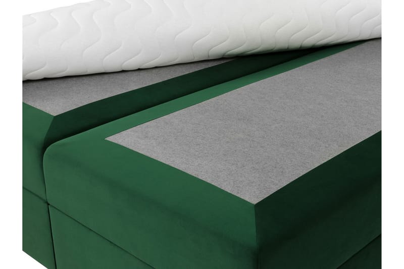 Sandham Kontinentalseng 160x200 cm - Gul - Møbler - Senger - Kontinentalsenger