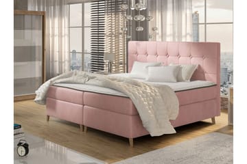 Sandham Kontinentalseng 160x200 cm - Rosa - Møbler - Senger - Kontinentalsenger