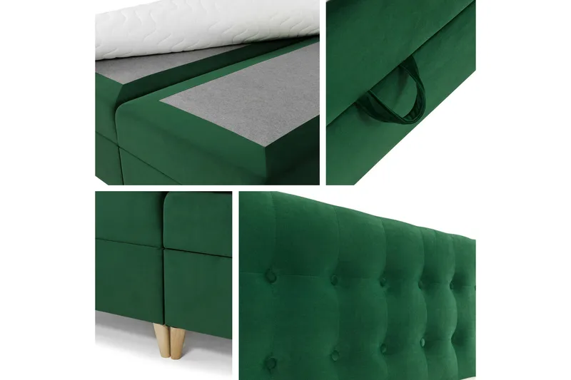 Sandham Kontinentalseng 200x200 cm - Beige - Møbler - Senger - Kontinentalsenger