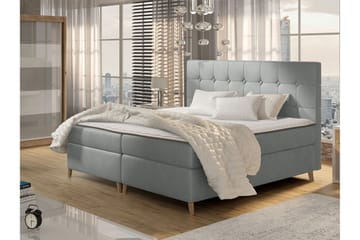 Sandham Kontinentalseng 200x200 cm - Grå - Møbler - Senger - Kontinentalsenger