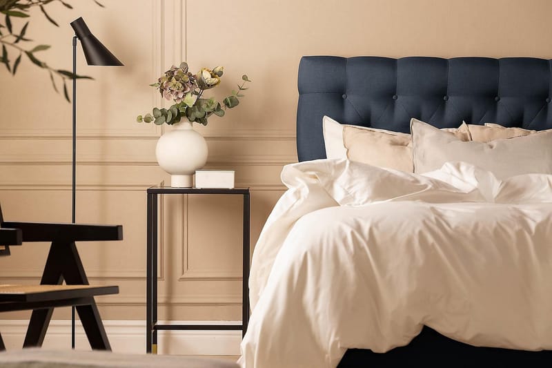 Scarlett Kontinentalseng 140x200 Skummadrass - Blå - Møbler - Senger - Kontinentalsenger