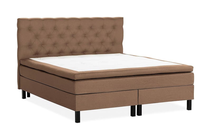 Scarlett Kontinentalseng 150x200 Skummadrass - Brun - Møbler - Senger - Kontinentalsenger