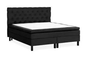 Scarlett Kontinentalseng 180x200 Lateksmadrass - Svart - Møbler - Senger - Kontinentalsenger