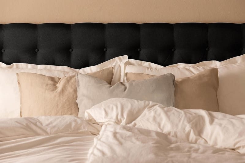 Scarlett Kontinentalseng 180x200 Lateksmadrass - Svart - Møbler - Senger - Kontinentalsenger