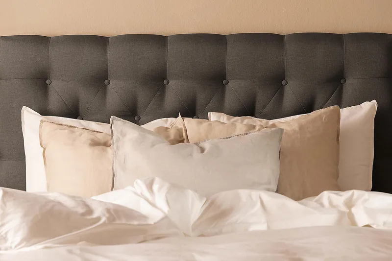 Scarlett Kontinentalseng 90x200 Lateksmadrass - Mørkegrå - Møbler - Senger - Kontinentalsenger