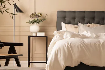 Scarlett Kontinentalseng 90x200 Lateksmadrass - Mørkegrå - Møbler - Senger - Kontinentalsenger