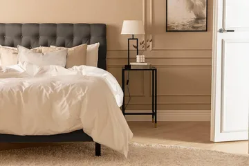 Scarlett Kontinentalseng 90x200 Lateksmadrass - Mørkegrå - Møbler - Senger - Kontinentalsenger