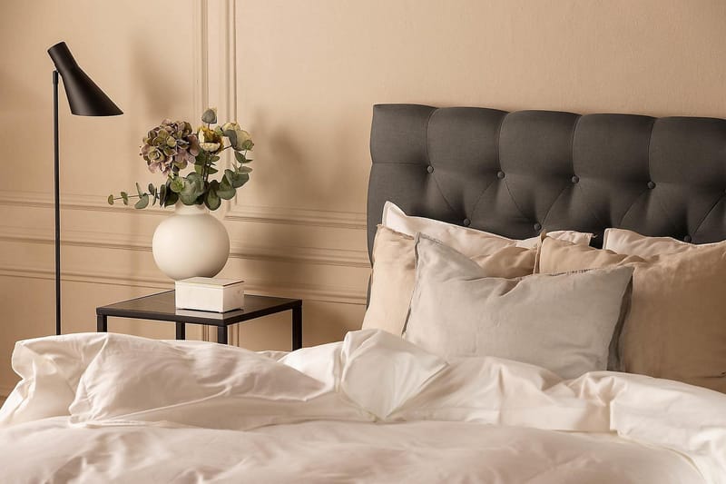 Scarlett Kontinentalseng 90x200 Lateksmadrass - Mørkegrå - Møbler - Senger - Kontinentalsenger