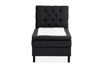 Scarlett Kontinentalseng 90x200 Memorymadrass - Svart - Møbler - Senger - Kontinentalsenger