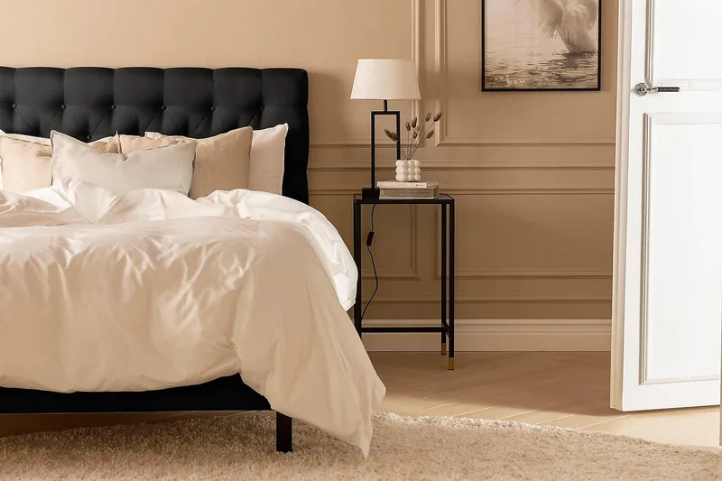 Scarlett Kontinentalseng 90x200 Memorymadrass - Svart - Møbler - Senger - Kontinentalsenger