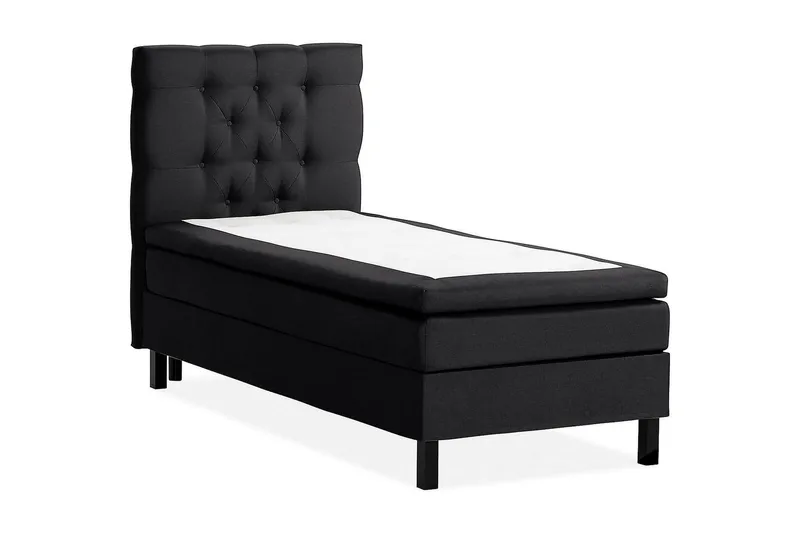 Scarlett Kontinentalseng 90x200 Memorymadrass - Svart - Møbler - Senger - Kontinentalsenger