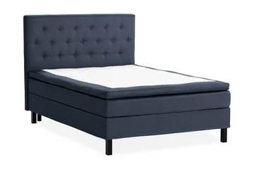 Scarlett Sengepakke 140x200 Skummadrass - Knappet gavl Blå - Møbler - Senger - Kontinentalsenger