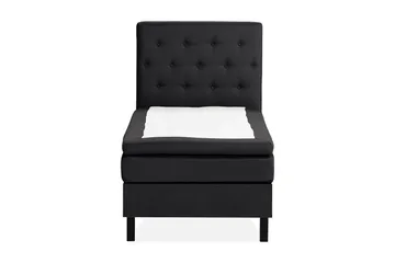 Knappet Sengegavl - Svart