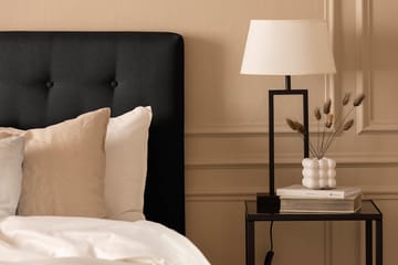 Scarlett Sengepakke 90x200 Memorymadrass - Knappet gavl Svart - Møbler - Senger - Kontinentalsenger