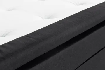 Scarlett Sengepakke 90x200 Memorymadrass - Knappet gavl Svart - Møbler - Senger - Kontinentalsenger