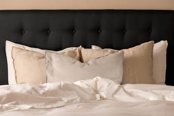 Scarlett Sengepakke 90x200 Memorymadrass - Knappet gavl Svart - Møbler - Senger - Kontinentalsenger