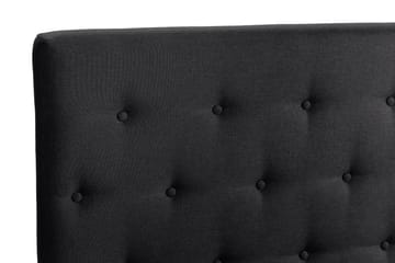 Scarlett Sengepakke 90x200 Memorymadrass - Knappet gavl Svart - Møbler - Senger - Kontinentalsenger