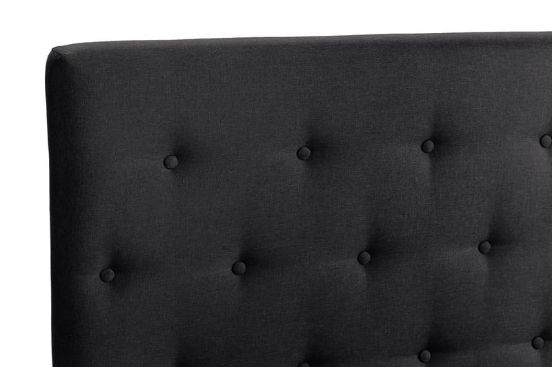 Scarlett Sengepakke 90x200 Memorymadrass - Knappet gavl Svart - Møbler - Senger - Kontinentalsenger