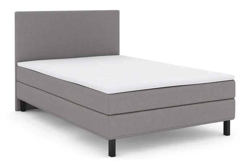 Select No 1 Komplett Sengepakke 140x200 - Lysegrå/Svarta Ben - Møbler - Senger - Kontinentalsenger
