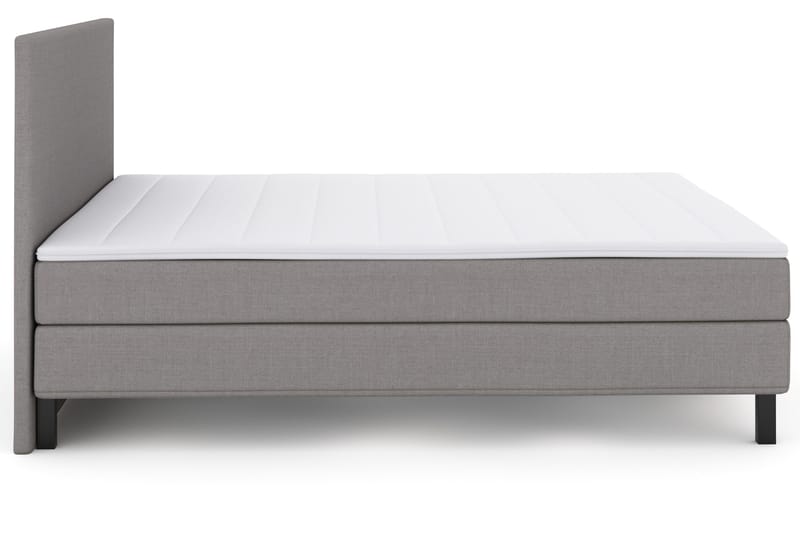 Select No 1 Komplett Sengepakke 160x200 - Lysegrå/Svarta Ben - Møbler - Senger - Kontinentalsenger
