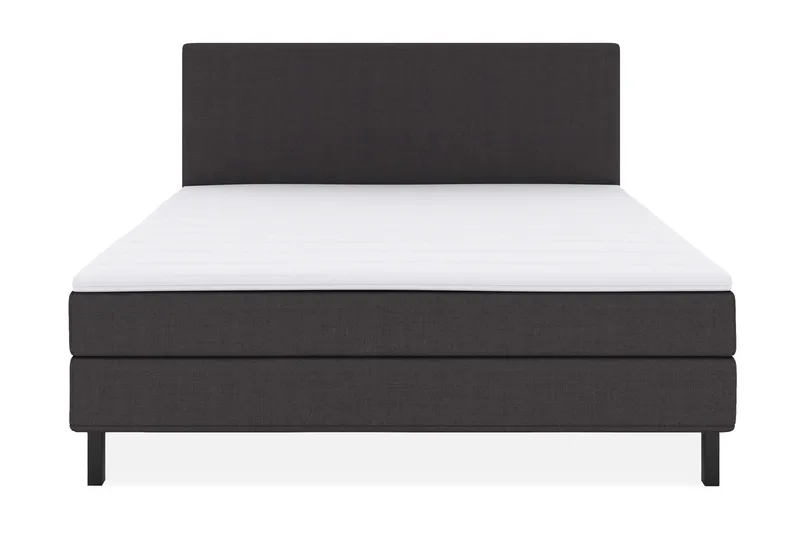 Select No 1 Komplett Sengepakke 180x200, Mørkegrå/Svarta Ben