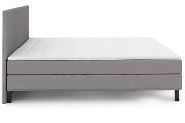 Select No 1 Komplett Sengepakke 210x210 - Lysegrå/Svarta Ben - Møbler - Senger - Kontinentalsenger