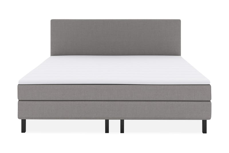 Select No 1 Komplett Sengepakke 210x210, Lysegrå/Svarta Ben