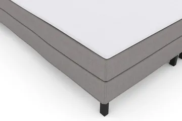 Select No 1 Komplett Sengepakke 210x210 - Lysegrå/Svarta Ben - Møbler - Senger - Kontinentalsenger