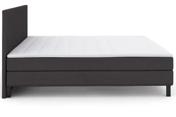 Select No 1 Komplett Sengepakke 210x210 - Mørkegrå/Svarta Ben - Møbler - Senger - Kontinentalsenger