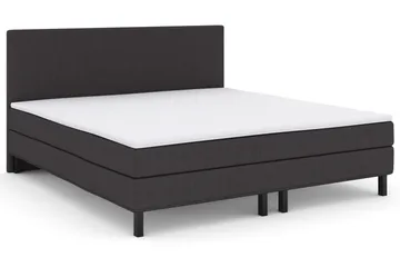 Select No 1 Komplett Sengepakke 210x210 - Mørkegrå/Svarta Ben - Møbler - Senger - Kontinentalsenger