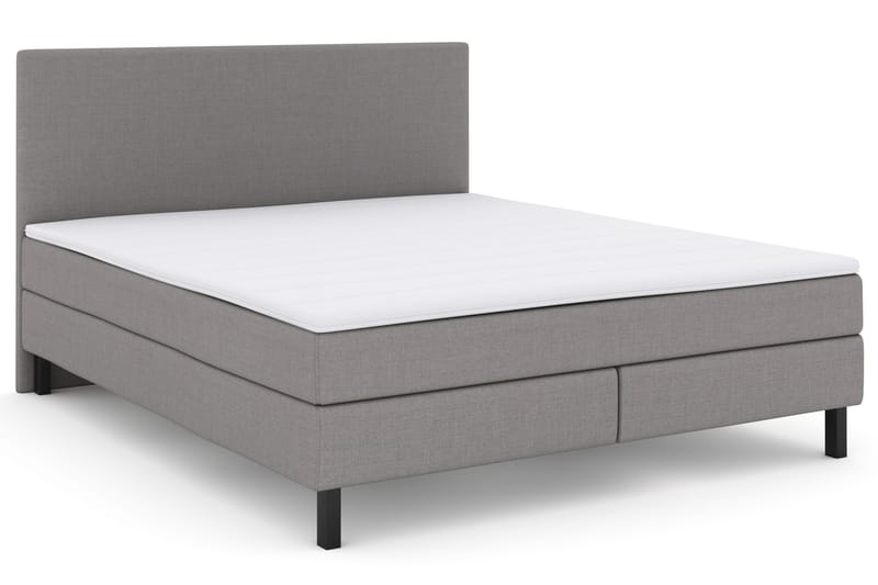 Select No 2 Komplett Sengepakke 180x200 - Lysegrå/Svarta Ben - Møbler - Senger - Kontinentalsenger