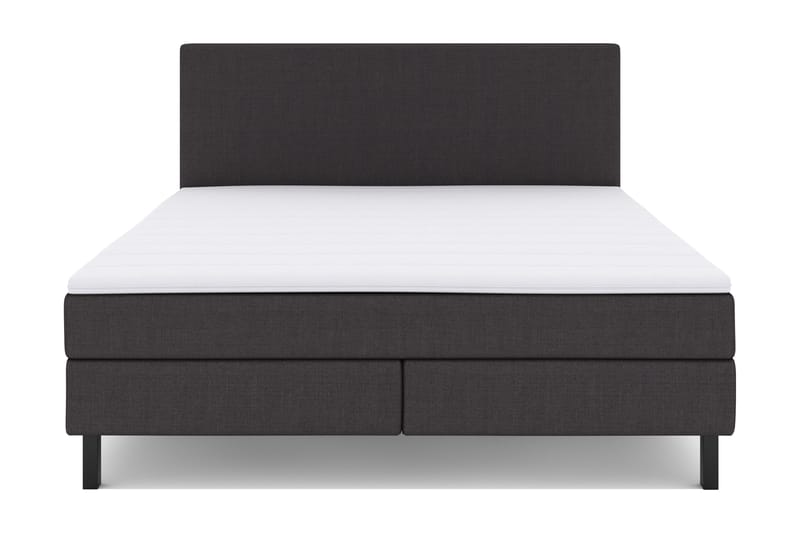 Select No 2 Komplett Sengepakke 180x200, Mørkegrå/Svarta Ben