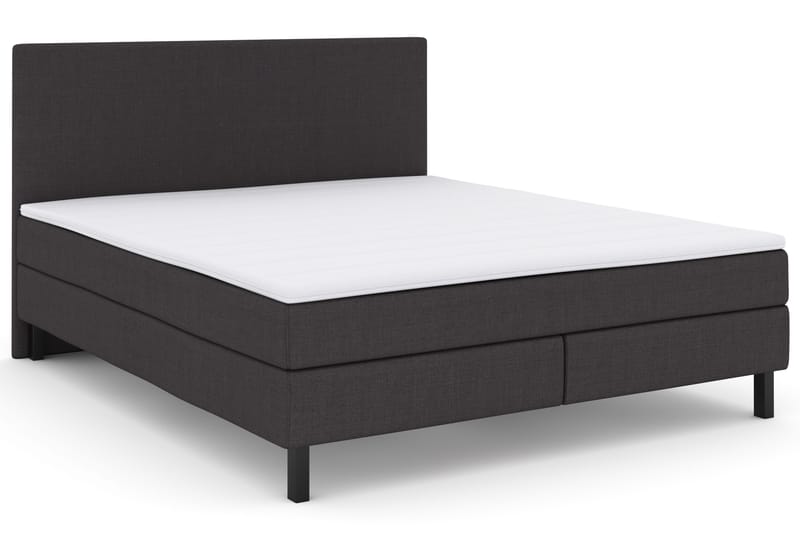 Select No 2 Komplett Sengepakke 180x200 - Mørkegrå/Svarta Ben - Møbler - Senger - Kontinentalsenger