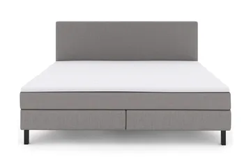 Select No 2 Komplett Sengepakke 210x210 - Lysegrå/Svarta Ben - Møbler - Senger - Kontinentalsenger