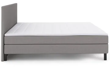 Select No 2 Komplett Sengepakke 210x210 - Lysegrå/Svarta Ben - Møbler - Senger - Kontinentalsenger