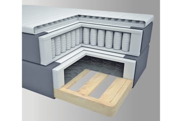 Select No 2 Kontinentalseng 210x210 - Mørkegrå - Møbler - Senger - Kontinentalsenger