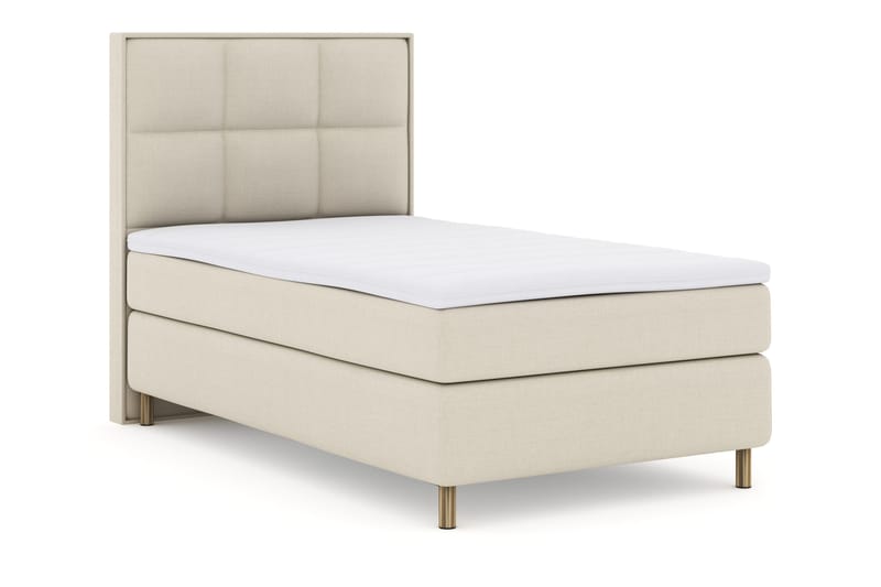 Select No 3 Komplett Sengepakke 120x200 Fast - Beige/Kobberben - Møbler - Senger - Enkeltsenger