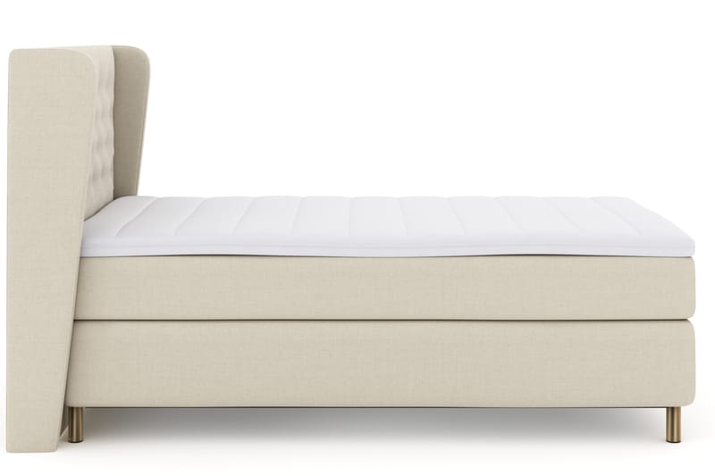 Select No 3 Komplett Sengepakke 120x200 Fast - Beige/Kobberben - Møbler - Senger - Enkeltsenger