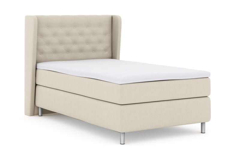 Select No 3 Komplett Sengepakke 120x200 Fast - Beige/Metallben - Møbler - Senger - Enkeltsenger