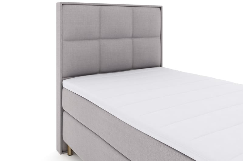 Select No 3 Komplett Sengepakke 120x200 Fast - Lysegrå/Kobberben - Møbler - Senger - Enkeltsenger