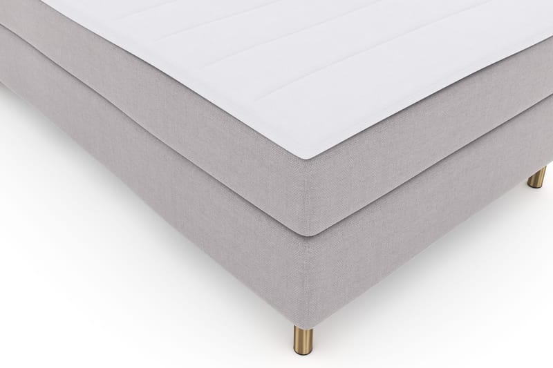 Select No 3 Komplett Sengepakke 120x200 Fast - Lysegrå/Kobberben - Møbler - Senger - Enkeltsenger