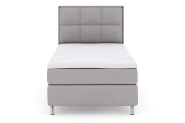 Rutete Sengegavl 120 cm - Lysegrå