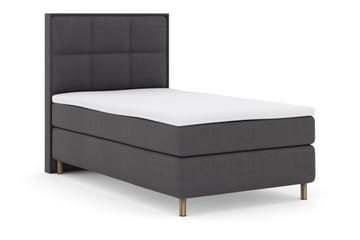 Select No 3 Komplett Sengepakke 120x200 Fast - Mørkegrå/Kobberben - Møbler - Senger - Enkeltsenger