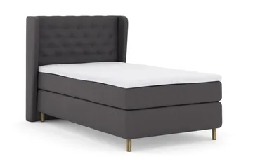 Select No 3 Komplett Sengepakke 120x200 Fast - Mørkegrå/Kobberben - Møbler - Senger - Enkeltsenger