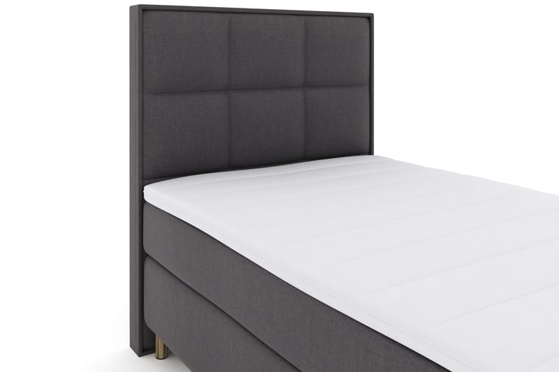 Select No 3 Komplett Sengepakke 120x200 Fast - Mørkegrå/Kobberben - Møbler - Senger - Enkeltsenger