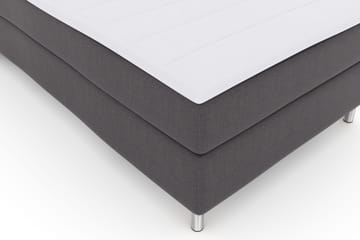 Select No 3 Komplett Sengepakke 120x200 Fast - Mørkegrå/Metallben - Møbler - Senger - Enkeltsenger