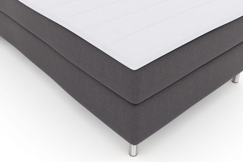 Select No 3 Komplett Sengepakke 120x200 Fast - Mørkegrå/Metallben - Møbler - Senger - Enkeltsenger