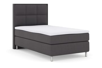 Select No 3 Komplett Sengepakke 120x200 Fast - Mørkegrå/Metallben - Møbler - Senger - Enkeltsenger