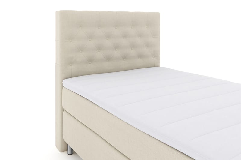 Select No 3 Komplett Sengepakke 120x200 Medium - Beige/Metallben - Møbler - Senger - Enkeltsenger